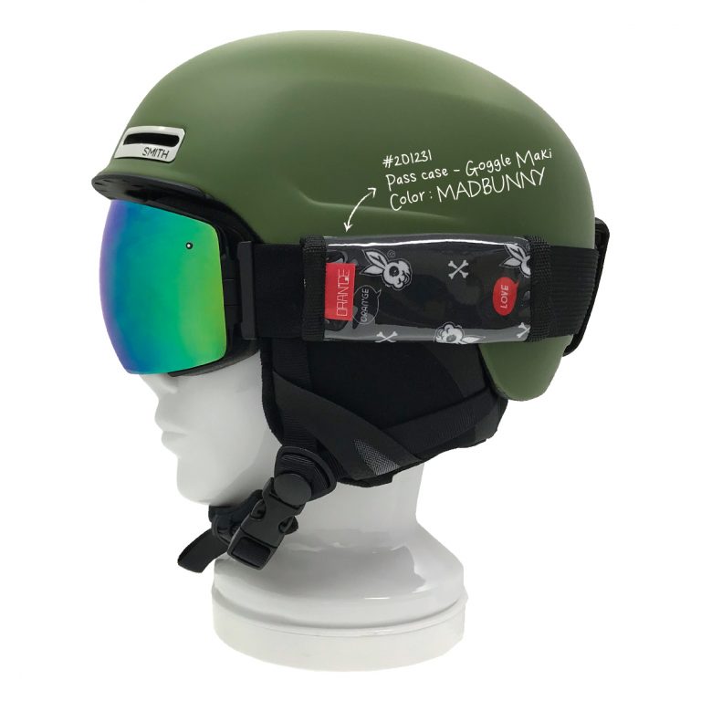 ヘルメットにもピッタリ!! 「Pass case Goggle Maki」 スノーボードアクセサリーブランド オレンジ｜oran'ge